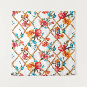 flores de diseño de tela de moda, aceite, pintura,