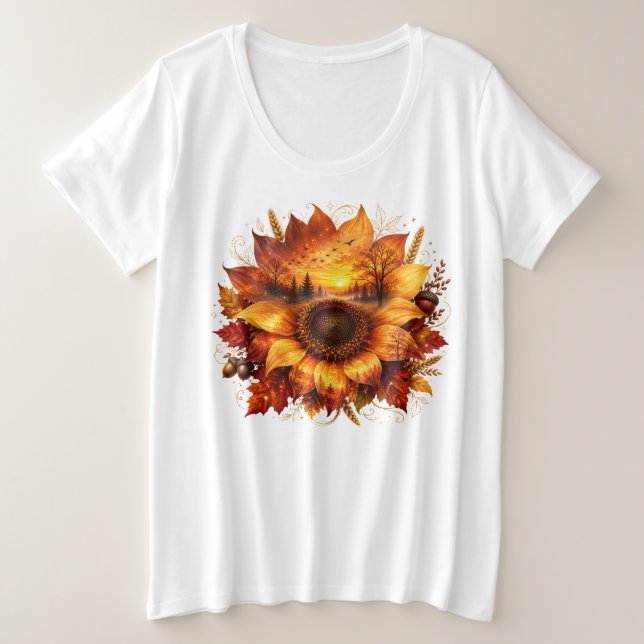 Flores de doble exposición de fantasía (Anverso del diseño)