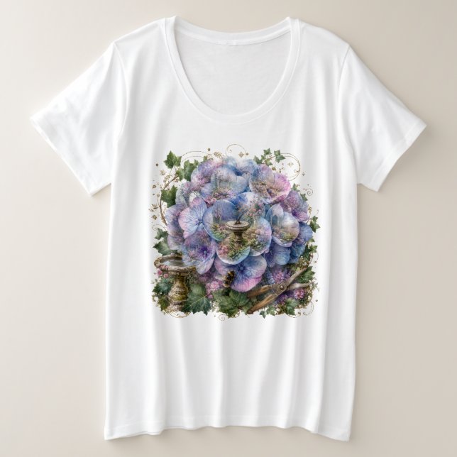 Flores de Doble Exposición de Fantasía (Anverso del diseño)