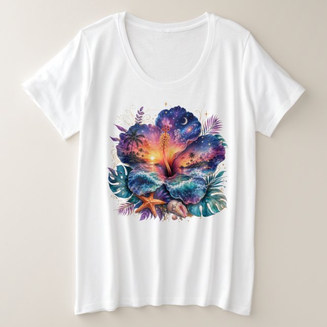 Flores de doble exposición de fantasía (Anverso del diseño)