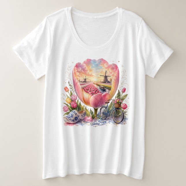 Flores de doble exposición de fantasía (Anverso del diseño)