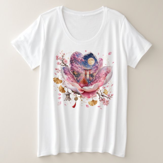 Flores de doble exposición de fantasía (Anverso del diseño)