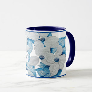 Flores de dogwood en una taza de baño