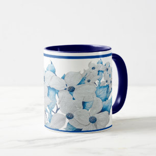 Flores de dogwood en una taza de consumo - (2)