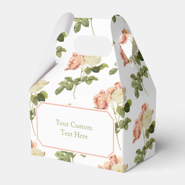 Flores de época personalizado cajas favoritas 2 (Front Side)