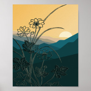 Flores de época Plantas Florales Naturaleza Arte B