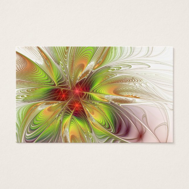 Flores de fantasía fractal blandas y tendientes (Anverso)