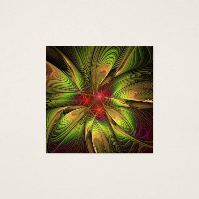 Flores de fantasía fractal blandas y tendientes (Anverso)