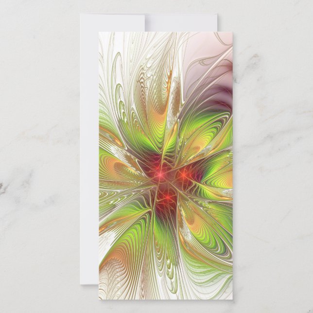 Flores de fantasía fractal blandas y tendientes (Anverso)