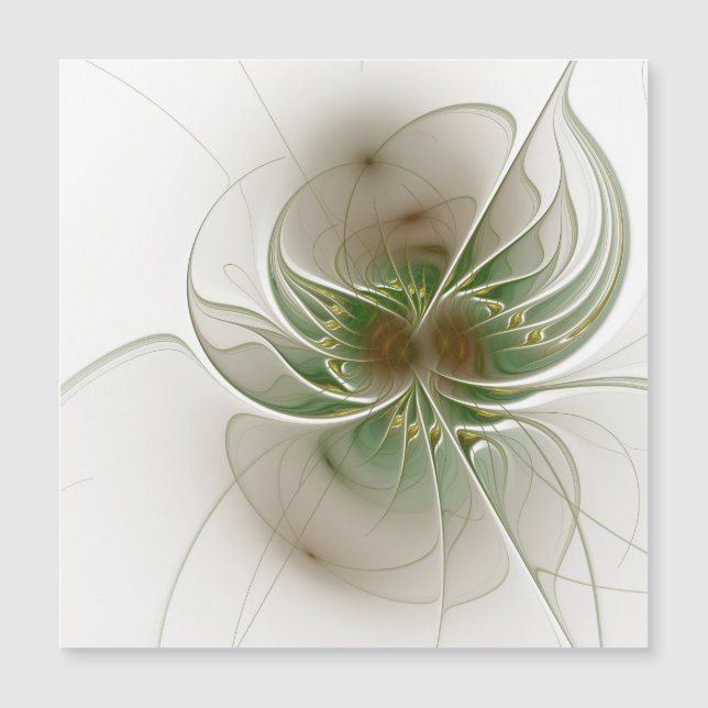 Flores de fantasía fractal blandas y tendientes (Anverso)