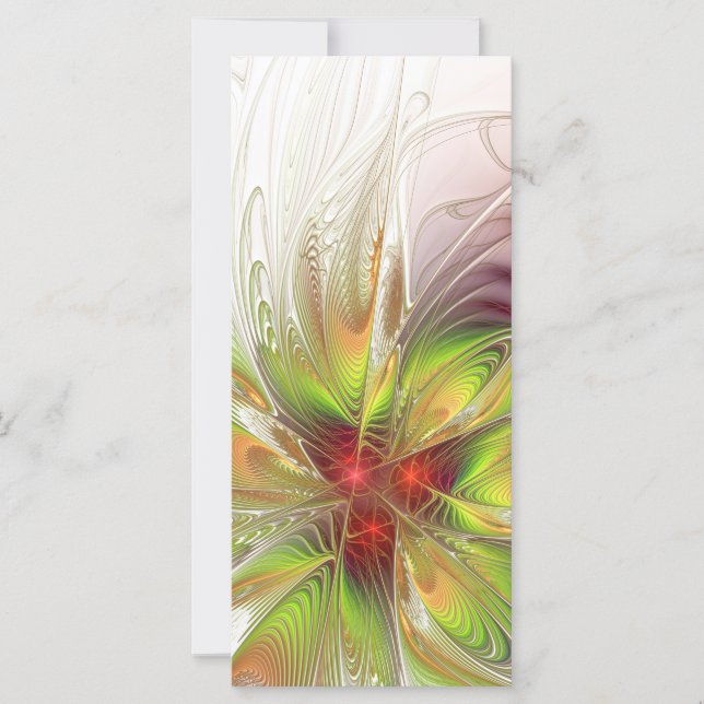 Flores de fantasía fractal blandas y tendientes (Anverso)