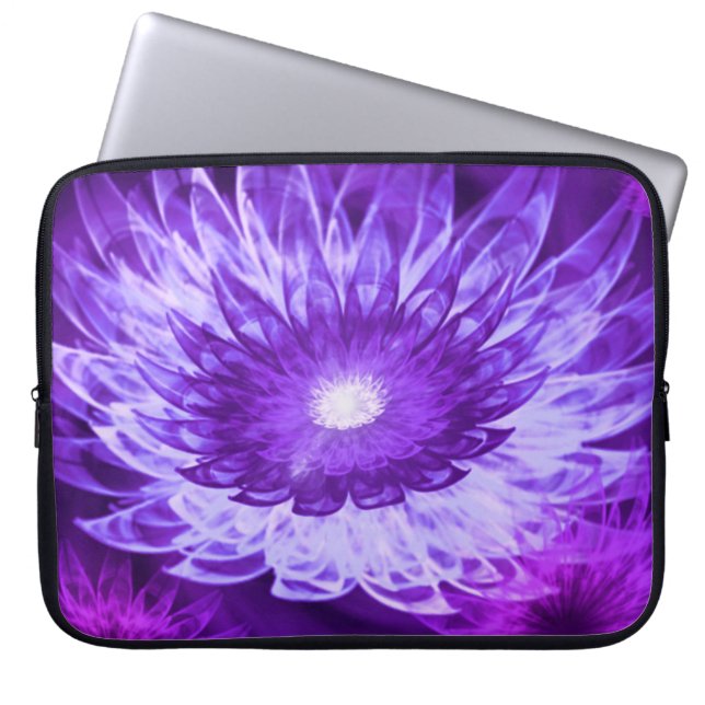 Flores de fantasía moradas en la bolsa electrónica (Frente)