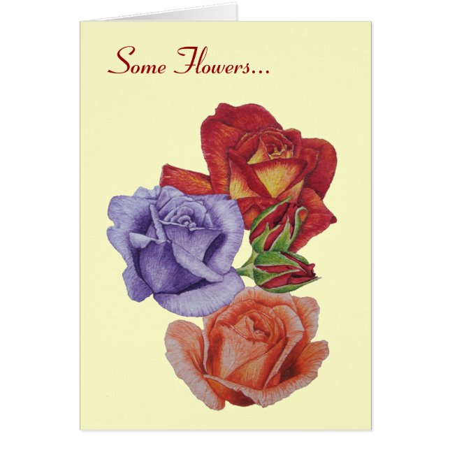 flores de fiesta rosas rojas y brotes para la madr (Frente)