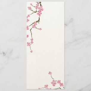 Flores de flores de cerezo Invitación