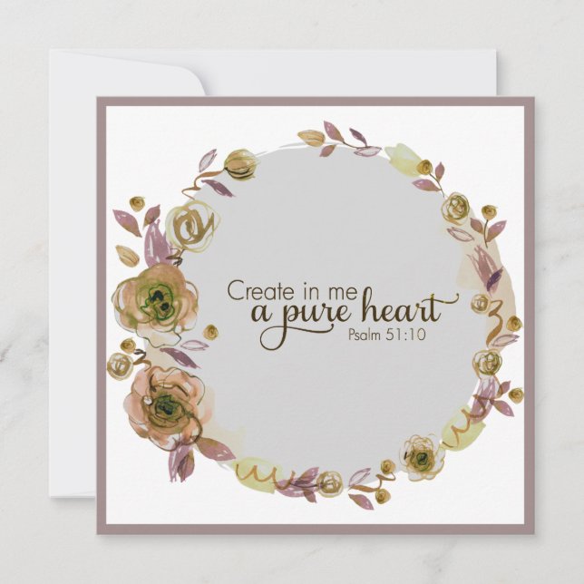 Flores de flores de flores verdes Floral Religiosa (Anverso)