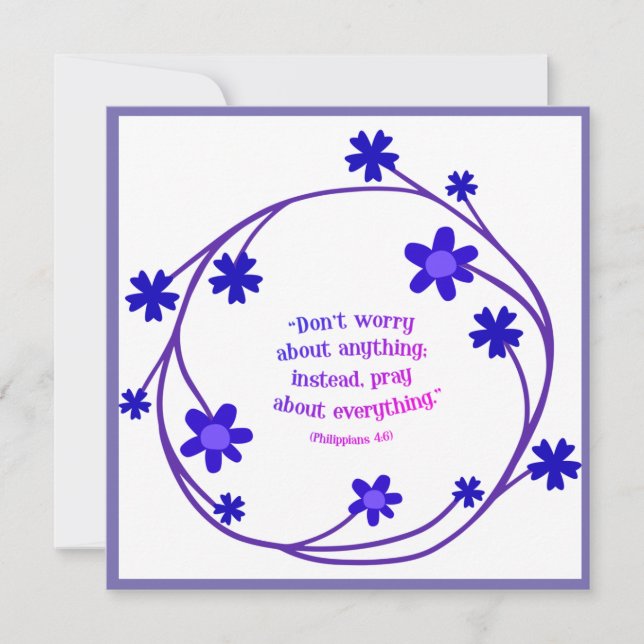 Flores de flores de flores verdes Floral Religiosa (Anverso)