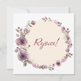 Flores de flores de flores verdes Floral Religiosa