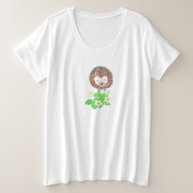 Flores de fresa silvestres y edganzas jóvenes (Anverso del diseño)