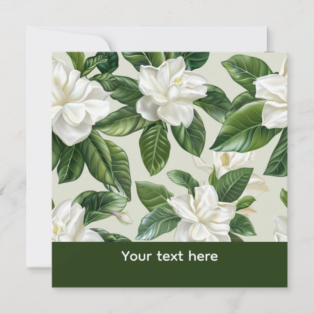 Flores de Gardenia Blancas (Anverso)