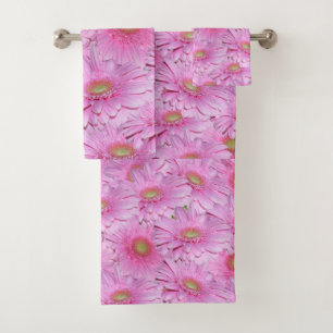Flores De Gerbera Rosa, Toalla De Baño,