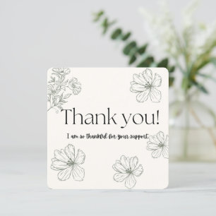 Flores de Gratitud - Tarjeta de agradecimiento Min
