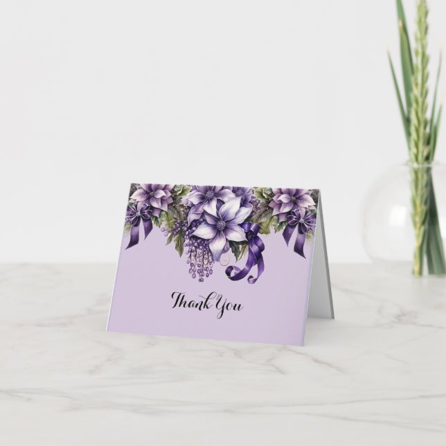 Flores de Gratitud: Una Tarjeta de Agradecimiento  (Anverso)