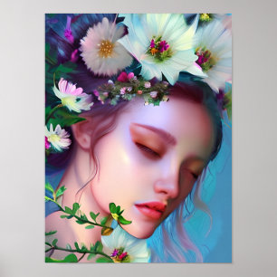 Flores de Hadas Bonitas en Arte de Fantasía del Ca