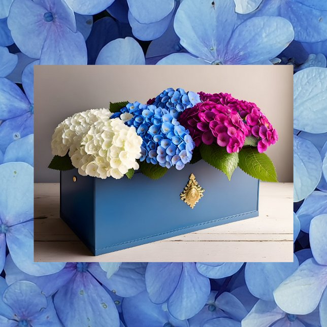 Flores de hidrangea, postal de posttravesía (Subido por el creador)