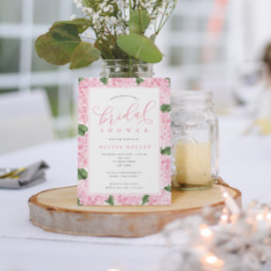 Flores de hidrangea rosada Petite Bridal Shower