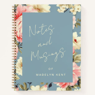 Flores de huerto de cabaña para el diario personal