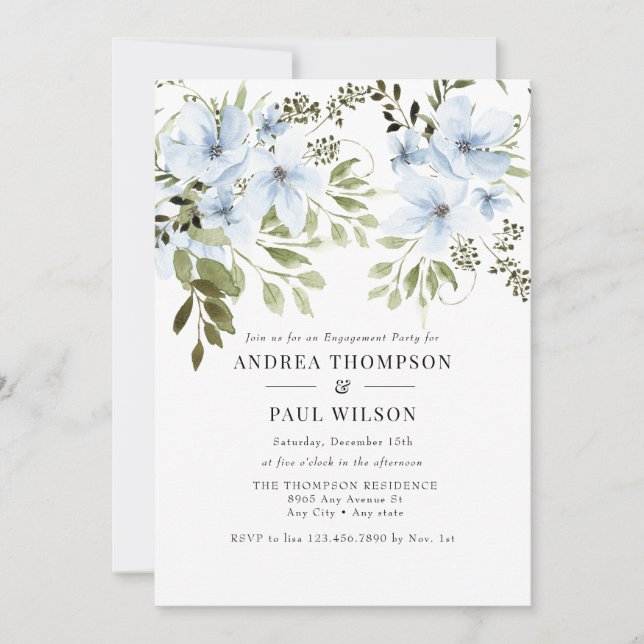 Flores de invierno | Invitaciones de la Parte de c (Anverso)