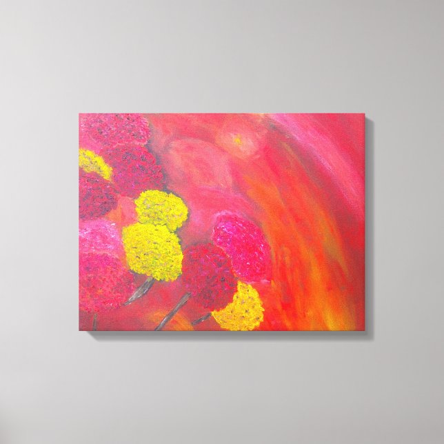 Flores de invierno lienzo envuelto 16x20 (Anverso)