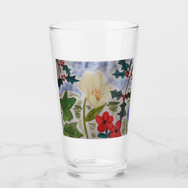 Flores de invierno y Holly (Anverso)