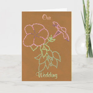 Flores de invitación a boda personalizada Glories 