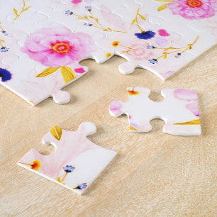 Flores de jardín Primavera del rompecabezas de jig