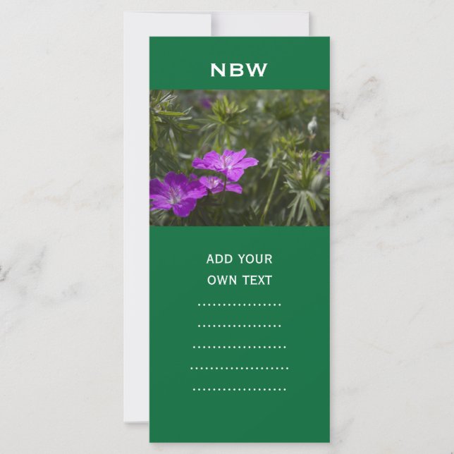 flores de jardín púrpura de verano (Anverso)