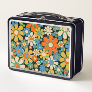 Flores de jardín retro patrón floral de los años 6