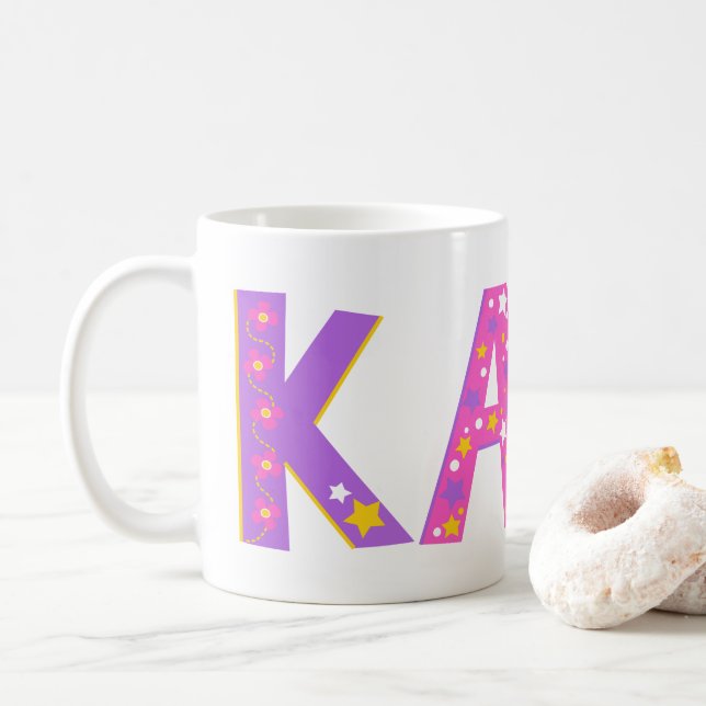 Flores de Kate decorativas y jarra de estrellas (Con donut)