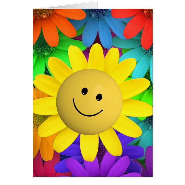 Flores de la cara alegres (Frente)