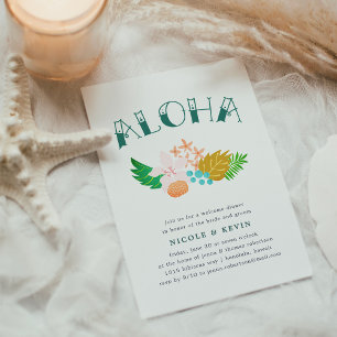 Flores de la isla   Invitación a la cena de bienve