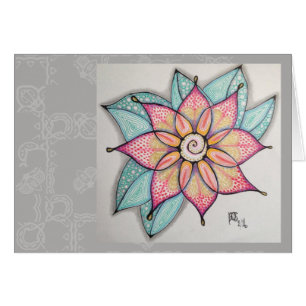 Flores de la meditación, interior en blanco