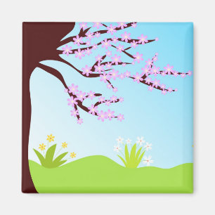 Flores de la primavera - imán