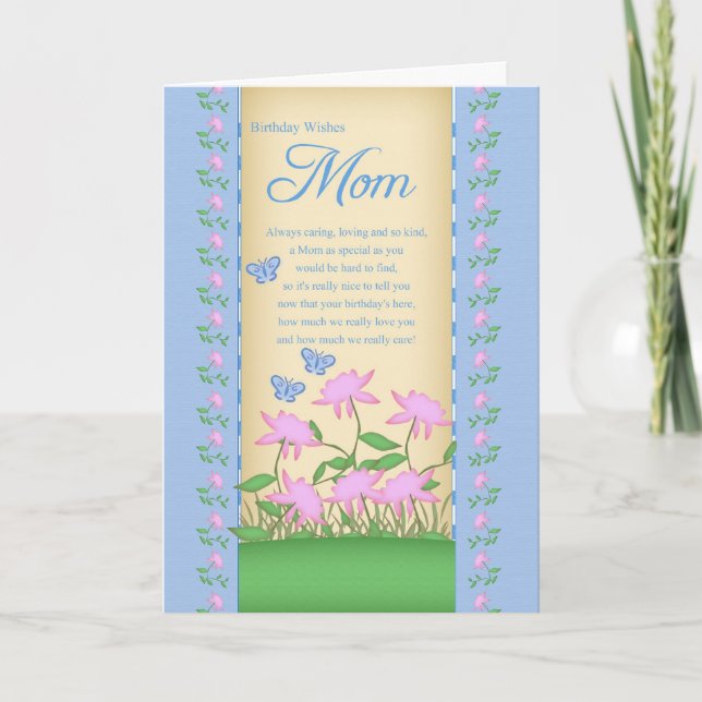 flores de la tarjeta de cumpleaños de mamá y marip (Anverso)