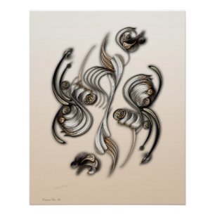 "Flores de la Tierra", Poster brillante