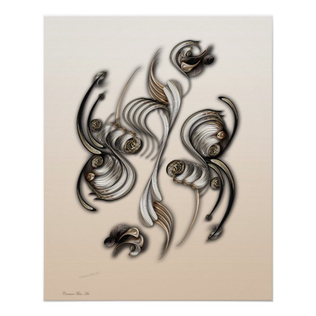 "Flores de la Tierra", Poster brillante (Anverso)