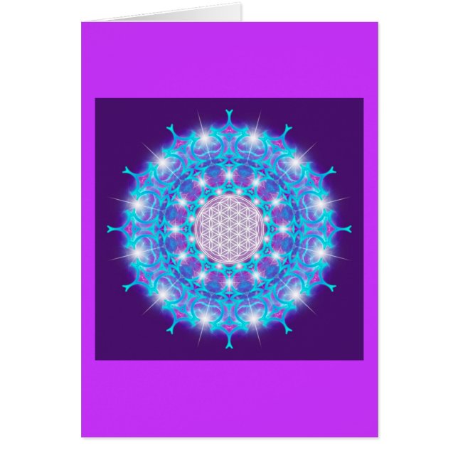 FLORES DE LA VIDA/Blume des Lebens Stars Mandala (Frente)