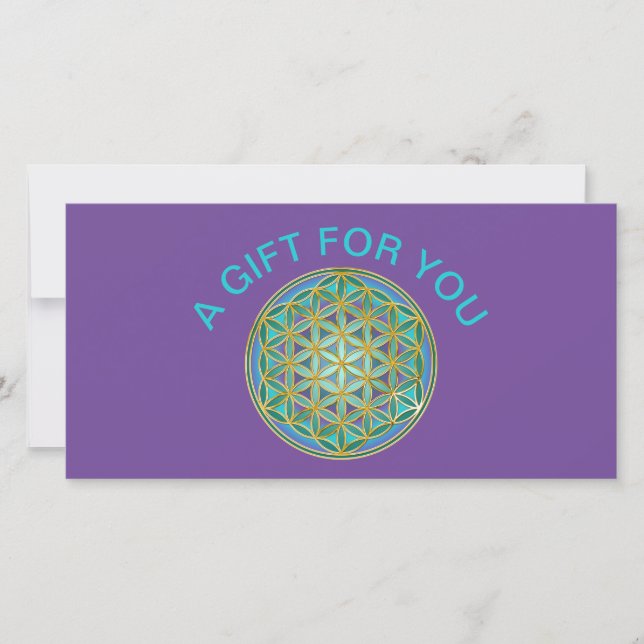 FLORES DE LA VIDA - Diseño de Geometrias Sagradas  (Anverso)