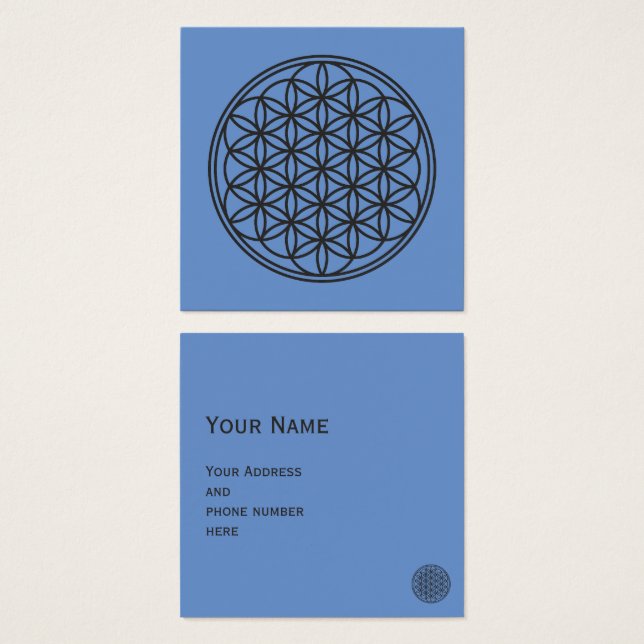 FLORES DE LA VIDA - Esquema de símbolo de geometrí (Anverso y reverso)