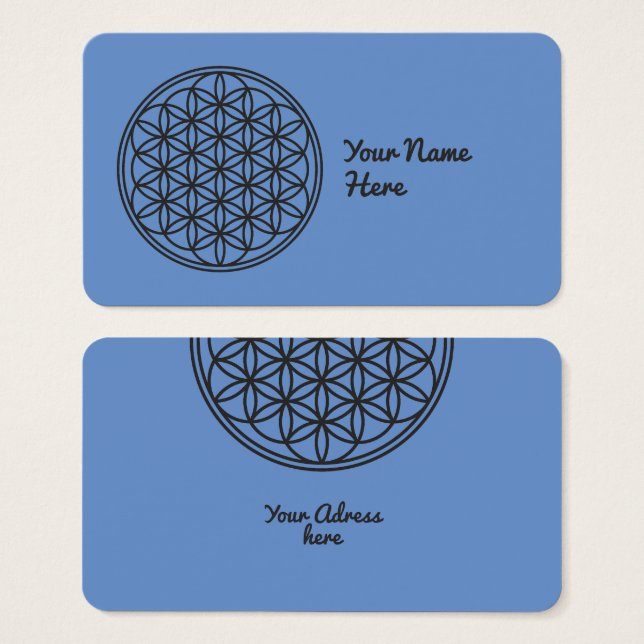 FLORES DE LA VIDA - Esquema de símbolo de geometrí (Anverso y reverso)