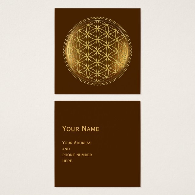 FLORES DE LA VIDA - Geometría Sagrada Medaillon 1 (Anverso y reverso)